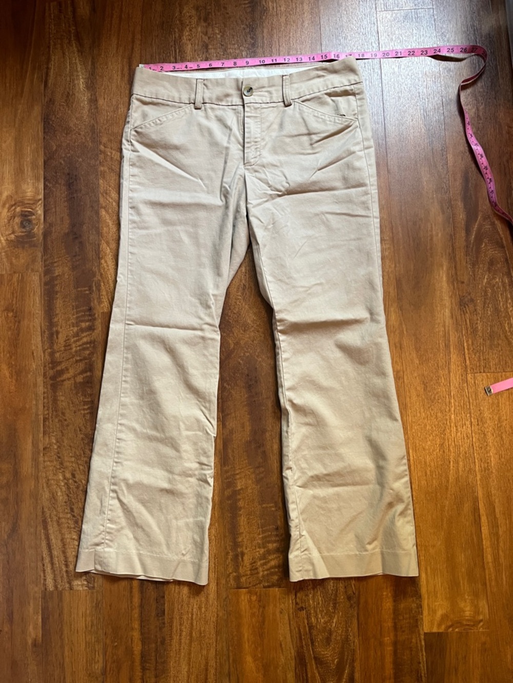 Banana Republic Beige/Tan Wide-Leg Trousers